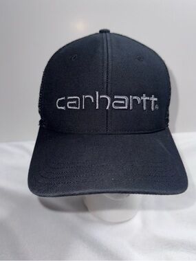Carhartt Black Logo Trucker Cap